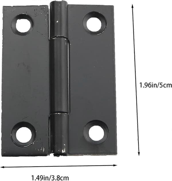 Hardware Tilbehør Bolig Soveværelse Dørhængsel 2 Tommer Sort Rustfrit Stål