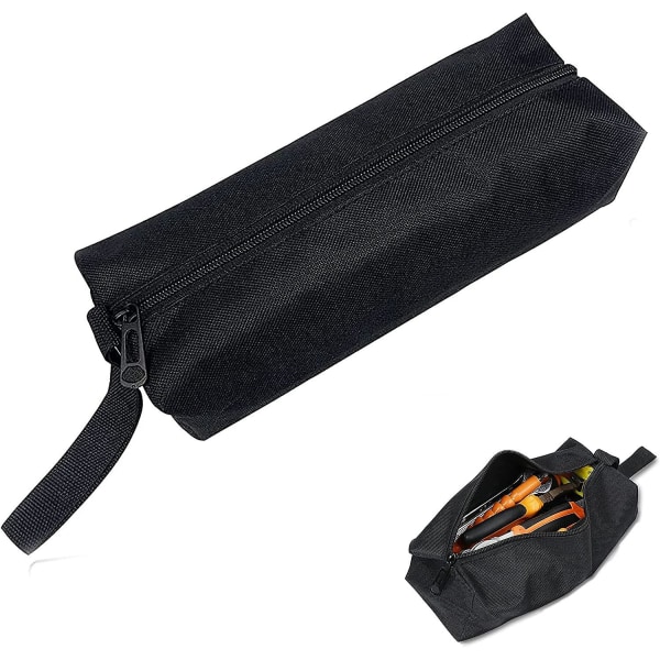 Heavy Duty -työkalulaukku, monikäyttöinen kantolaukku, tyhjät työkalupakkaustaskut, kannettavat kantotaskut, kannettava kangaskassi, kannettavaan käsityökalutelineeseen (musta)