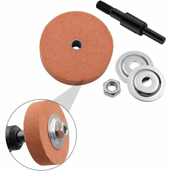 Gul Hjul + Aksel Elektrisk Håndboremaskin Sliping Hjul Polermaskin Elektrisk Sliping Hjul Metall Sliping Hode Roterende Powe