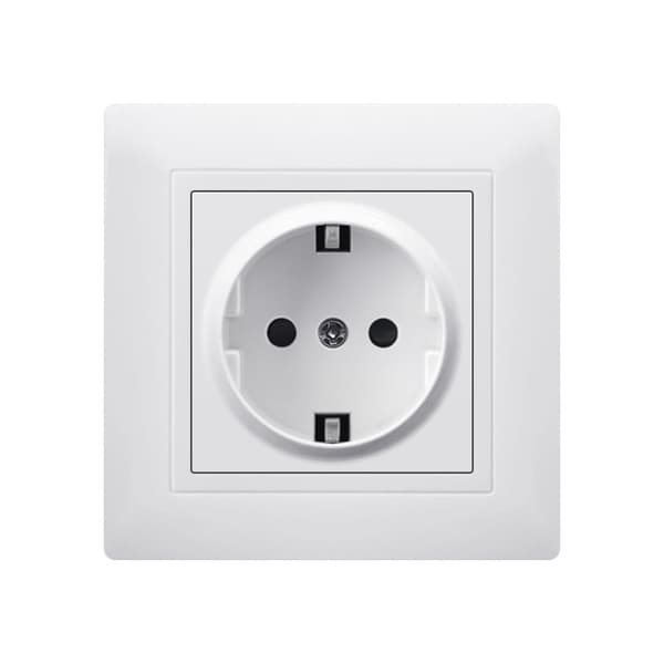 USB-C Mosaic overflatemontering med dekkplate + stativ - Innfelt plugg med uttrekkbar bakpanel - Hvit