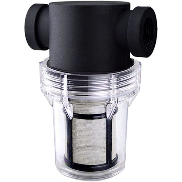 Højkvalitets PVC nylonrørfilter, transparent, forfiltertilbehør, vandindløbsfilter, 3/4-80 mesh netværk
