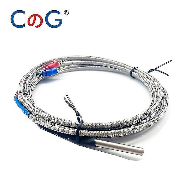 4mm*30mm K J Pt100 10m Probe Type Shielded Braide Wire Termoelement Temperatursensor Til Temperaturregulator J Type 1m