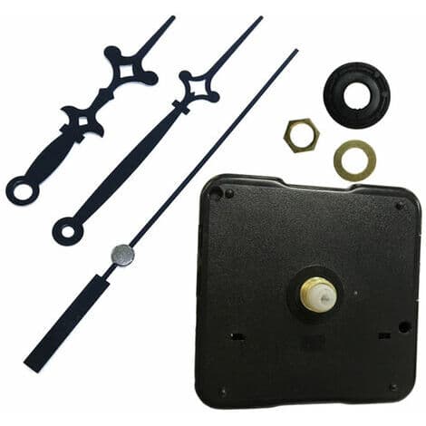 Sort Kvarts Hånd Urværk Motor Mekanisme Visere Og Tilbehør DIY Kit