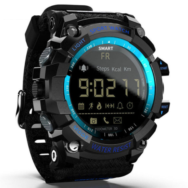 Smart watch, Bluetooth information push-aviseringsfunktion (blå),