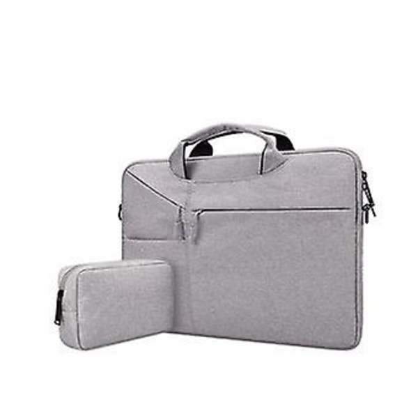 Laptop Taske Vandtæt Holdbar Med Adapter Taske 15.4 '' | Grå | 375 X 265 X 25 Mm