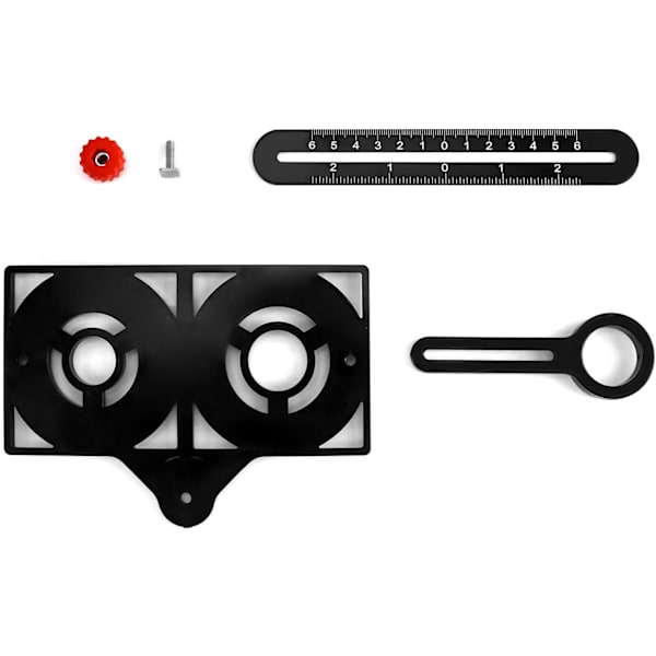 1 stk. Sekssidet Multi-vinkel Lineal Fliseåbner - Hul Foldning