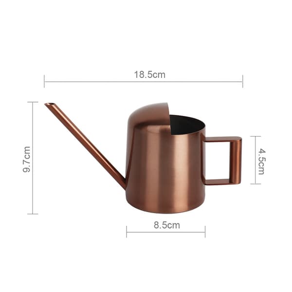 300ML Metal Vandkande i Rustfrit Stål med Lang Tud (Bronze)