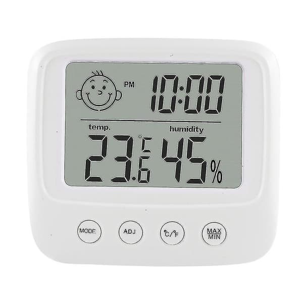 Digital LCD Innendørs Praktisk Temperatursensor Fuktighetsmåler Termometer Hygrometer Måler E0828S