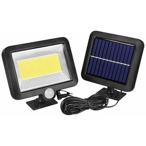 100Cob Solcelled Vegglampe med Bevegelsessensor