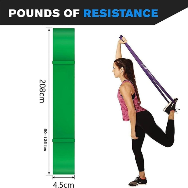 Power Resistance Bands - Assisted Pull Up Band, Resistance & Stretch Band Green100-120Lb