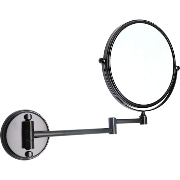 Vægmonteret Makeup Spejl, Vægmonteret Belysningsforstørrelsesspejl, 1X/10X Dobbeltsidet Vægspejl, 360° Drejelig Forlængelse