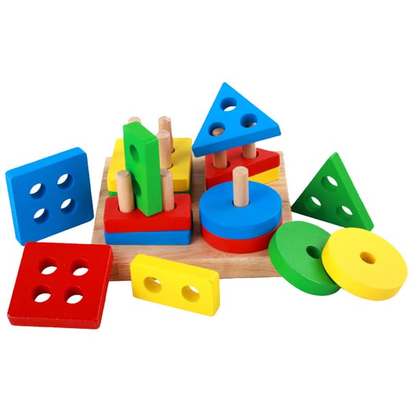Formmatchning tredimensionellt pussel,