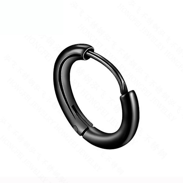 Øreclips Mørk Pige Blank Cirkel Rustfrit Stål Side Ører Knogle Øreringe Til Udstilling