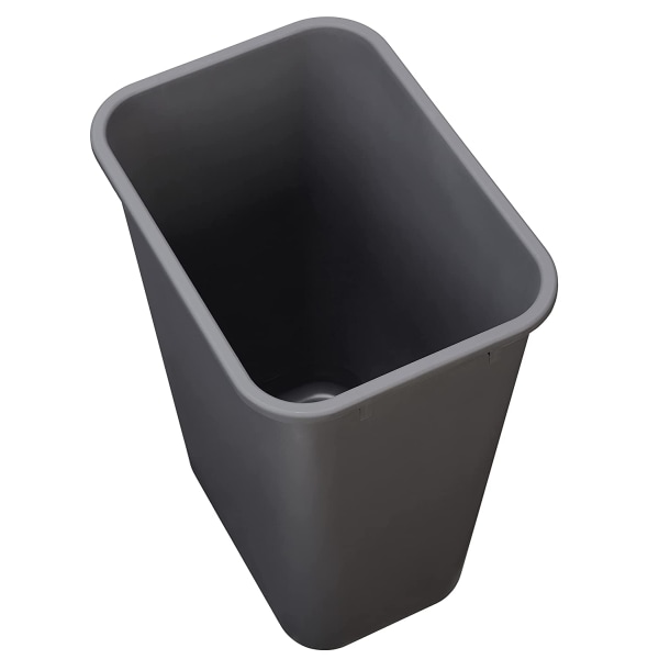 10 Gallon Commercial Trash Can, Gray, 1 Pack