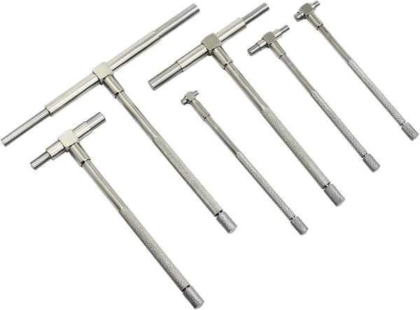 6 st Precision Teleskopmätare, 8-150mm Inre Mikrometer Mätning Borrkit