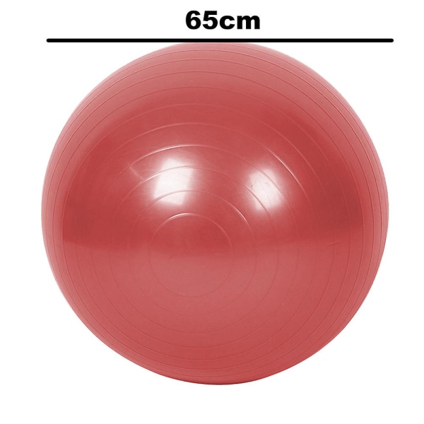 Harjoitus Stability Ball Jooga Pilates Anti Burst W/pumppu Red Glossy