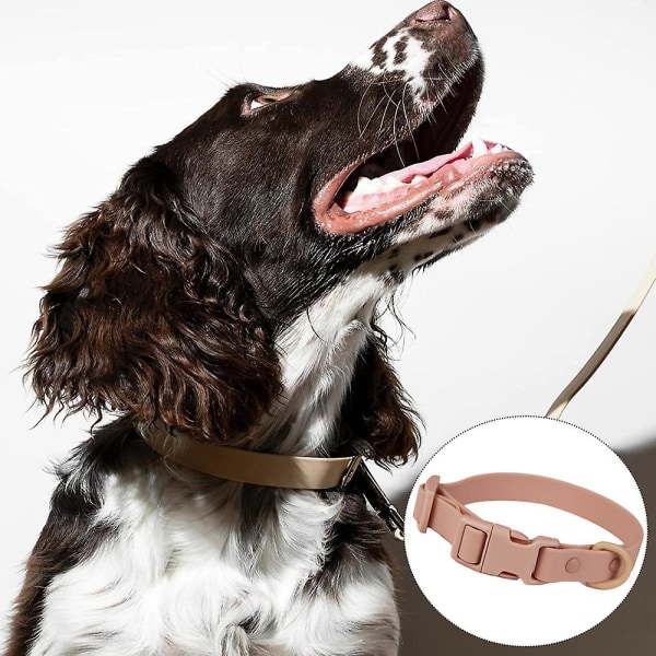Vandtæt hundehalsbånd til små mellemstore hunde Justerbare lugtsikre halsbånd