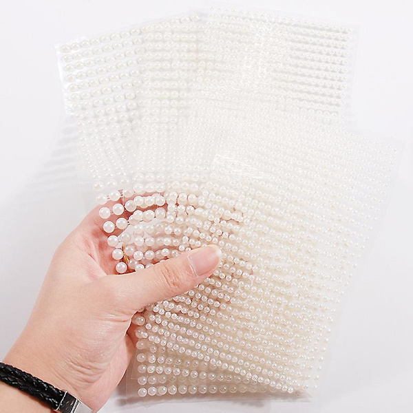 Kasvojen Kulmakarvan Tarrat Korut 3/4/5/6mm Hartsihelmiä Helmiä DIY-Käsityö Koristelu Puolue Taide Kehon Meikki Tarvikkeet Beige 3mm