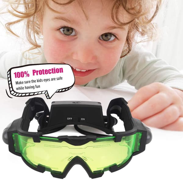 Impact goggles til ski, snowboarding, dithering, med lys