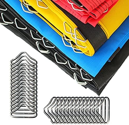 6-pack rostfritt stål triangulär ringspänne V-formad ring