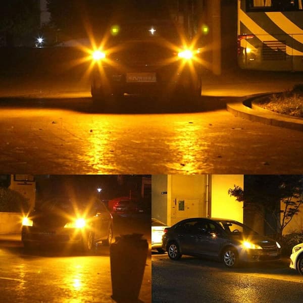 2 stk. LED blinklys for bil - 1156-150°, ryggelys