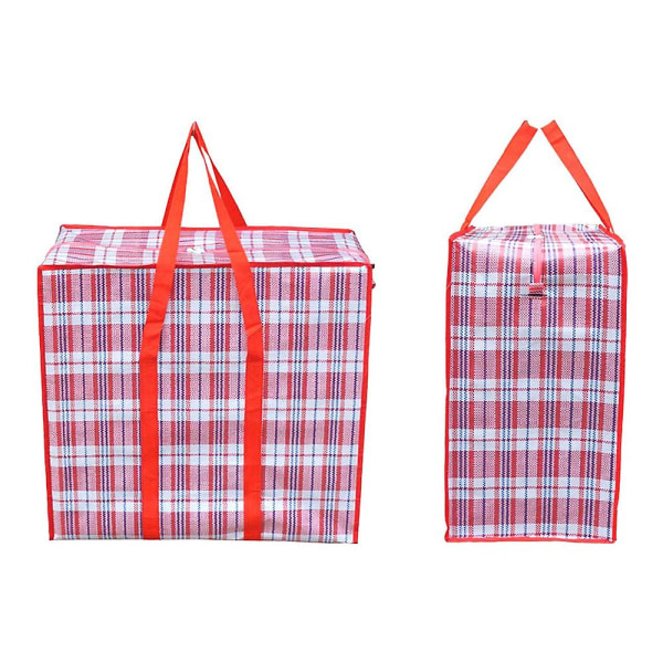 P Stor opbevaringspose (sæt med 1) med holdbar lynlås, organizerpose, flyttepose, vandafvisende, bæretaske, campingpose til tøj, sengetøj, co