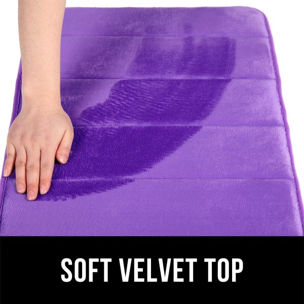 Badematte, sklisikker dusjmatte, absorberende myk mikrofiber langflor badematte, teppe for bad og soverom, maskinva
