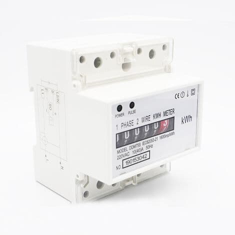 DDM75S 4P enfaset måler DIN-skinne