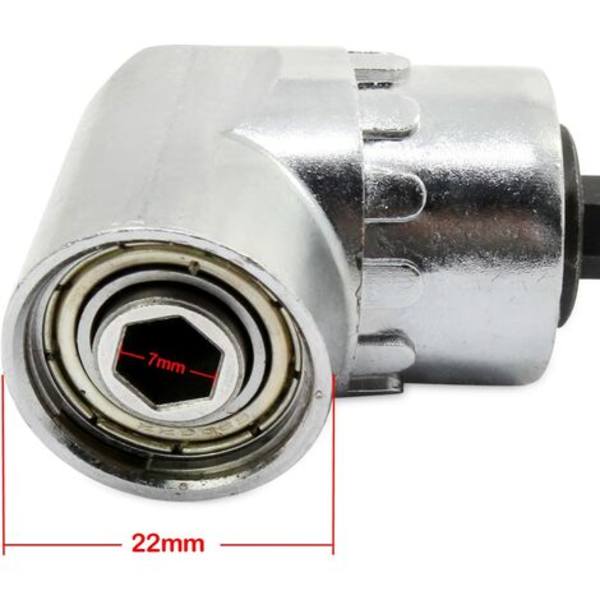 105 Graders Vinkelspets Höger Vinkelborr Höger Vinkelhålbit 1/4 Tums Hexbit Skruvmejselhållare Adapter
