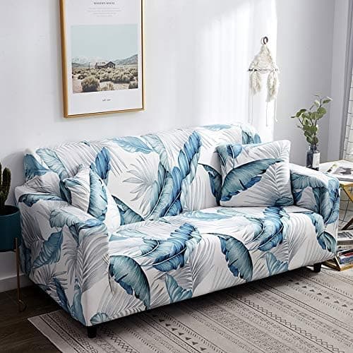 Tryckt sofföverdrag stretch sofföverdrag sofföverdrag för 3-sits soffa med två gratis örngott 01#(3-sits/stor 2-sits)