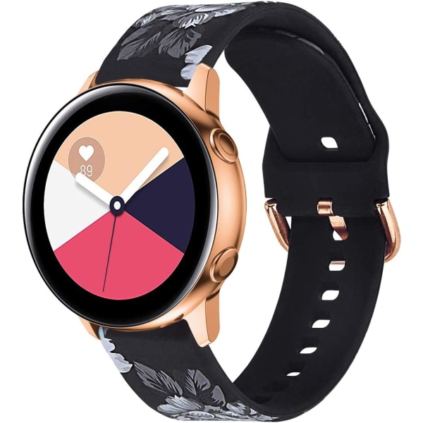 Ranneke Samsung Galaxy Watch Active / Active2 40 mm / 44 mm:lle, 20 mm pehme silikoninen vaihtohihnoja Samsung Galaxy Watch 42:lle