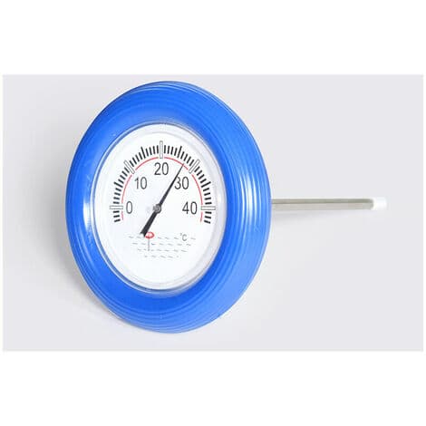 Diameter bøyetermometer for svømmebasseng 12 cm blått
