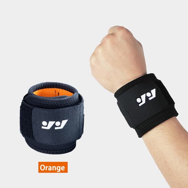 2 pakker sports håndledsbandager Orange