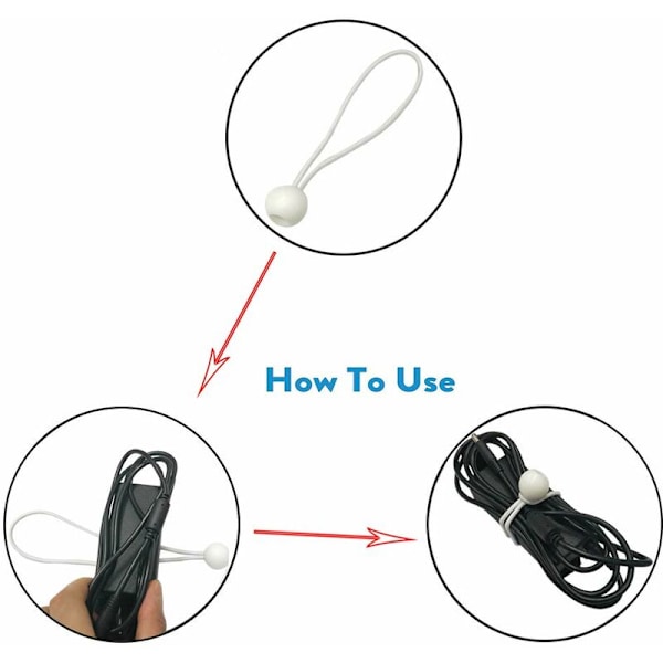 20 st Tarp Spännare Boll Bungee Bungee Bungee Gummiband Spännare för Banner, Tarp, Paviljong, Tält, Gardiner Förlängning H