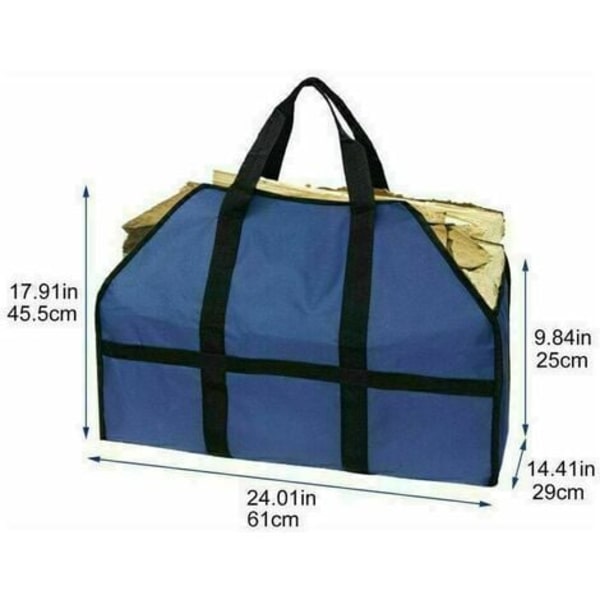 Filttaske 61 x 29 x 42 cm med håndtak for transport av ved, leker, aviser, shopping, etc. (lys khaki)