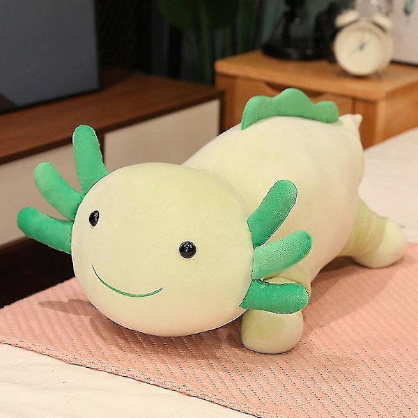 Ny Salamander Kudde Plysch Leksak Lång Kudde Dock A green 30CM
