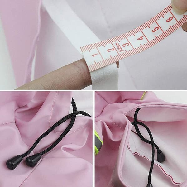 Kæledyrsponcho Reflekterende regnfrakke til kæledyr (Pink 3XL)