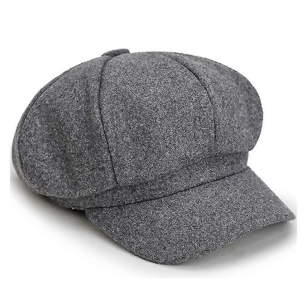 Hatte til kvinder Beret Kasketter Efterår Vinter Damer Ottekantet Hat Casual