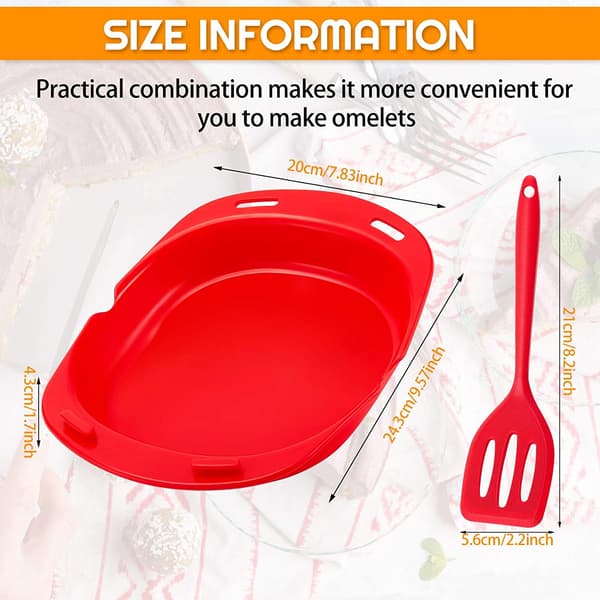 Silikon Omelett Maker Mikrobølgeovn Non-Stick Omelett Maker