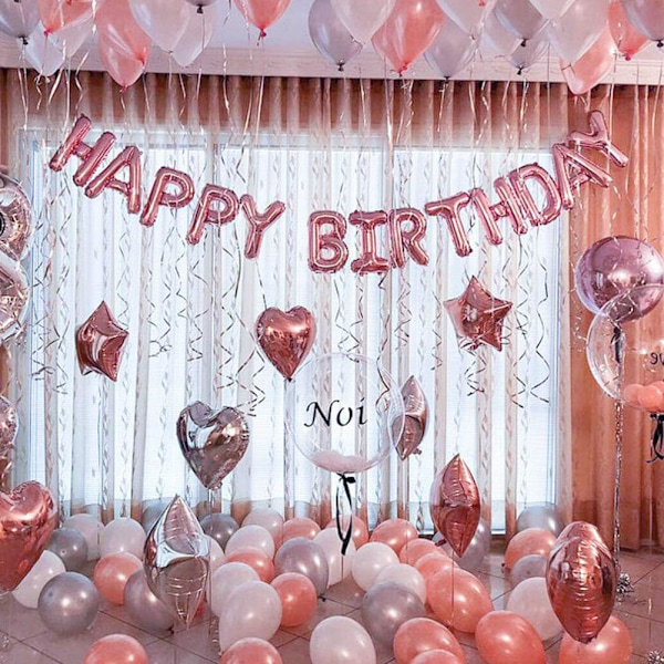 20 stk 18 tommer lyserøde hjerteballoner, hjerte helium balloner, bryllupsfolie ballon, folie ballon, hjerte balloner (lyserød)