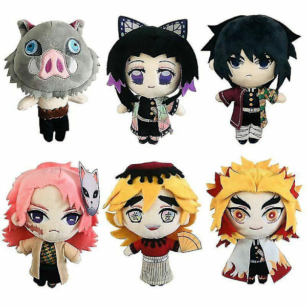 Demon Slayer Kimetsu No Yaiba Kamado Tanjirou Plyschdocka Fylld Leksak G Kochou Shinobu