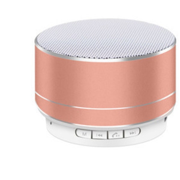 Mini Bluetooth högtalare Liten Bluetooth högtalare Rose Gold (tråd + paket) Rose gold