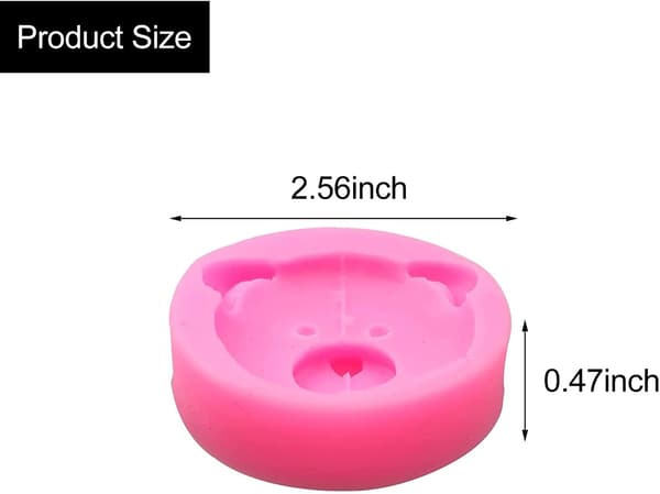 1 silikonform kakeform for baking av godteri, laging av sjokolade
