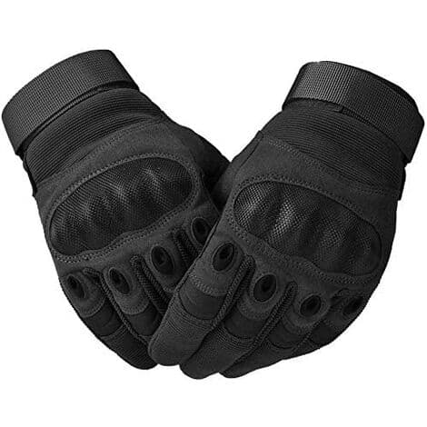 Motorcykelhandsker, Hard Riding Handsker med Touchscreen (L Sort)