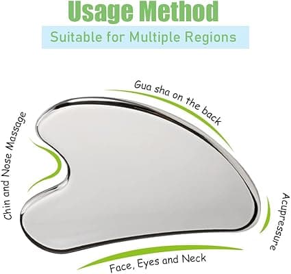 Gua sha ansigtsmassager, 304 rustfrit stål Gua sha skraber