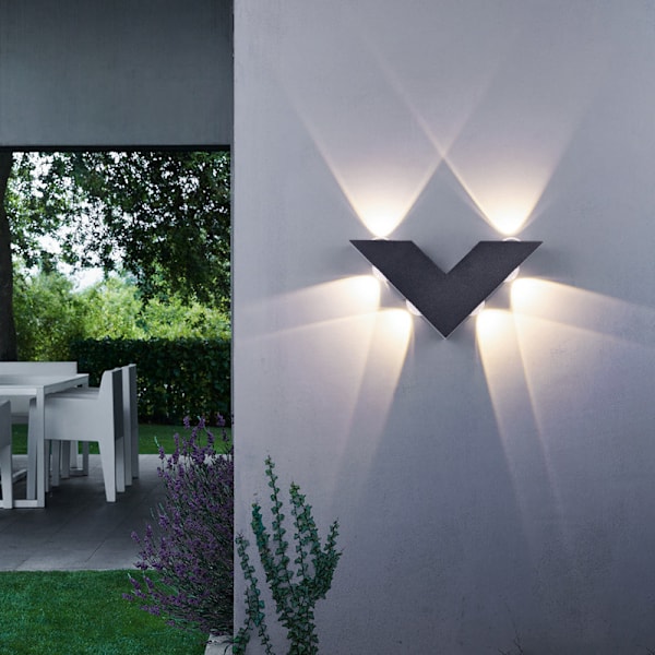 LED væglampe, udendørs gangsti trappe lampe, nordisk moderne minimalistisk baggrundsvæglampe, natlampe i stue og soveværelse