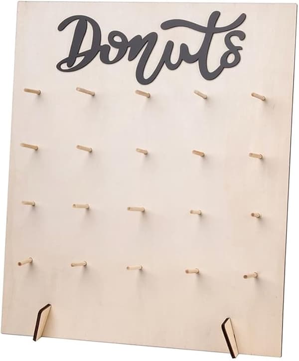 1 stativ för trädonuts, donutsvägg, donutsvägg, bagelvägg, display