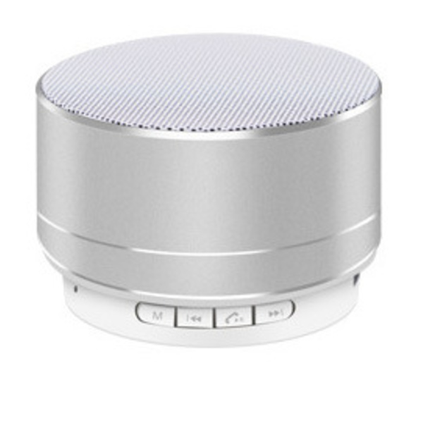 Mini Bluetooth-högtalare Liten Bluetooth-högtalare Silver (kabel + förpackning) silver