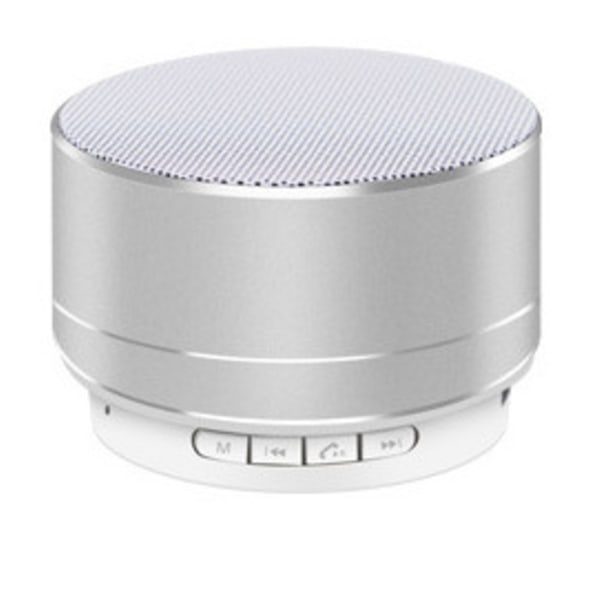 Mini Bluetooth högtalare Liten Bluetooth högtalare Silver (kabel + paket) silver