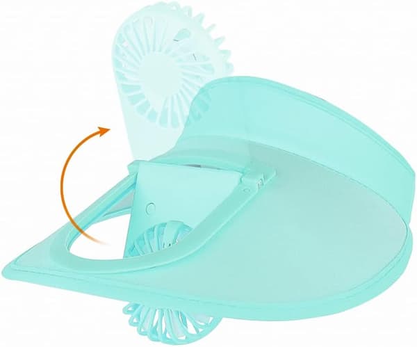 Blå-28*28cm-Solhatt for kvinner med USB-vifte, tom topp solhatt